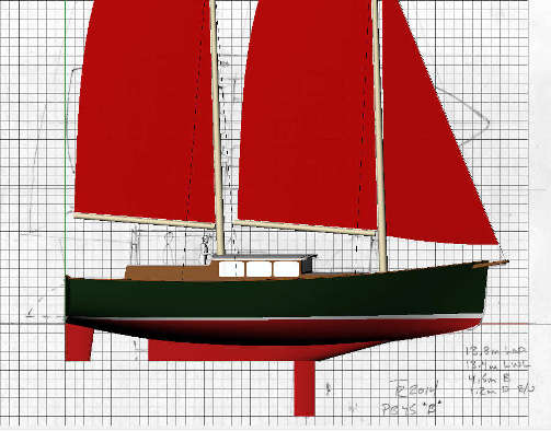 Pilot Bay 45, Schooner Rig