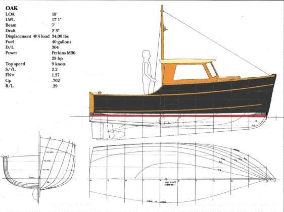 Oak 18' Inshore Fisherman ~ Planing & Semi-displacement Boats