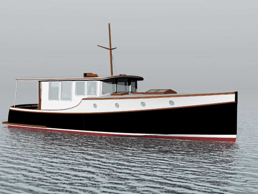 enavigo 39 classic motor yacht ~ power boat designs by tad
