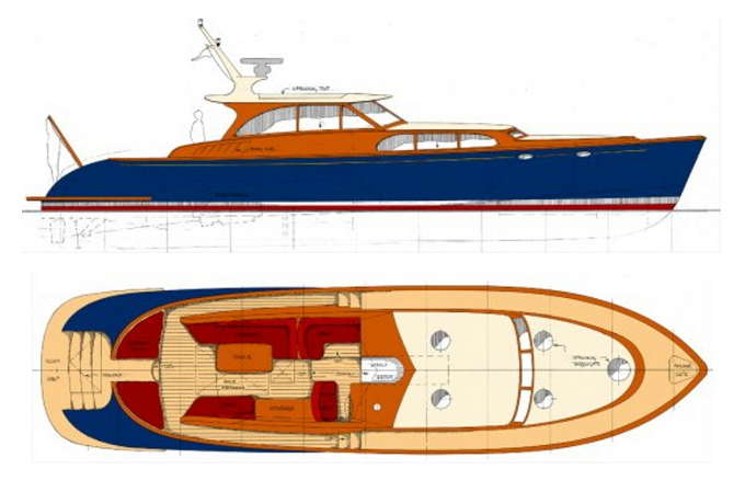Power Boat Designs over 30'~ Tad Roberts Yacht Design