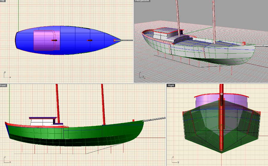 Steel 60' Cargo Schooner ~ Sail Boat Designs by Tad Roberts
