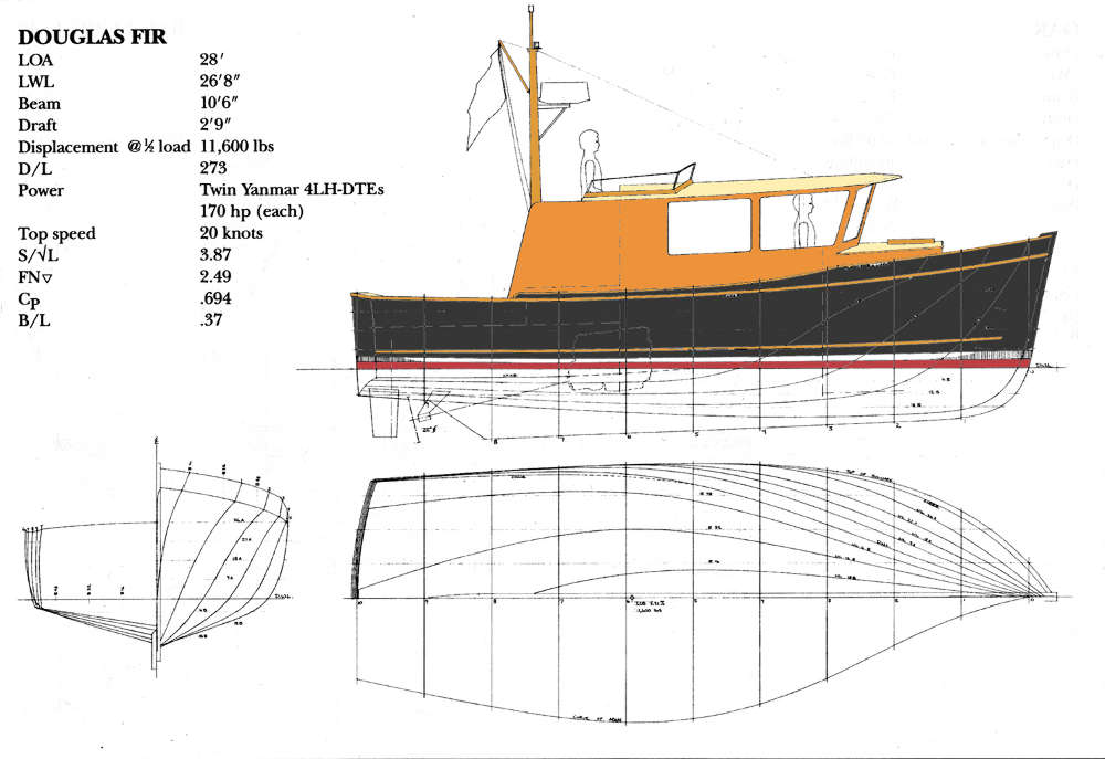 Planing and Semi-displacement Power Boats Under 29'~ Tad Roberts Small 