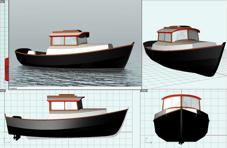 Displacement Power Boats to 30'~ Small Boat Designs by Tad ...