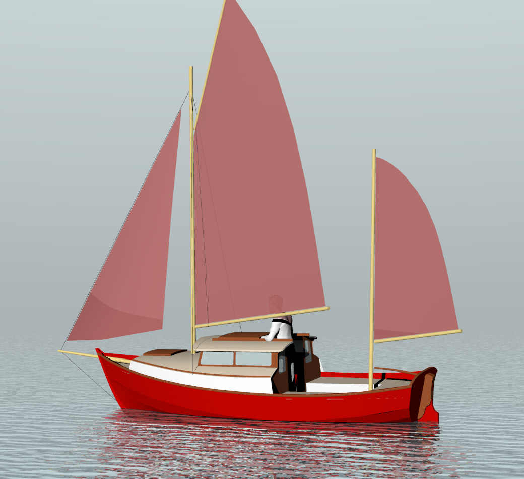 Pogy 17 Motorsailer ~ Sail Boats Under 29'~ Small Boat 