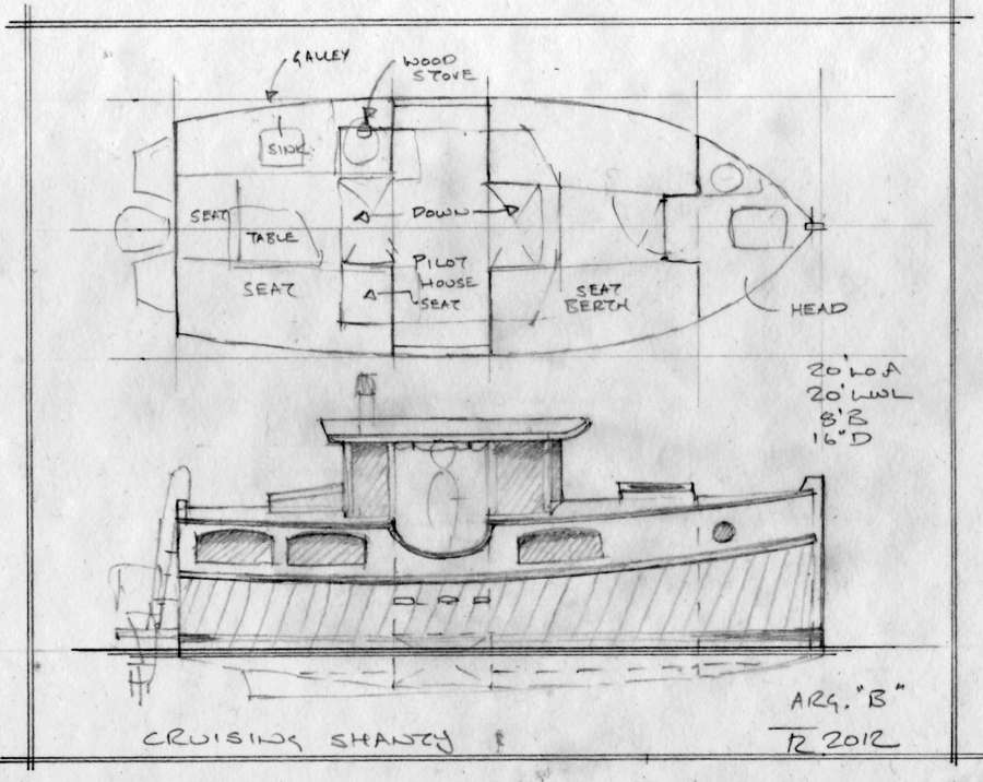 Small Self Powered House Barges And Shanty Boats Under 29 Small Boat Designs By Tad Roberts