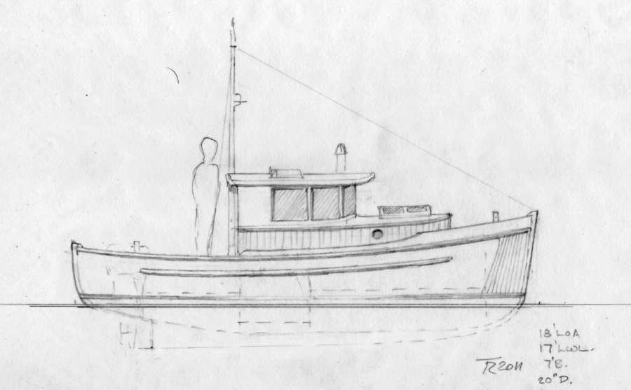 Regan 18, Displacement cruiser based on BC fishboats of 